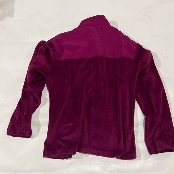 Fuchsia Fleece Zip-Up Jacket Sz ADULT L - Picture 3 of 3